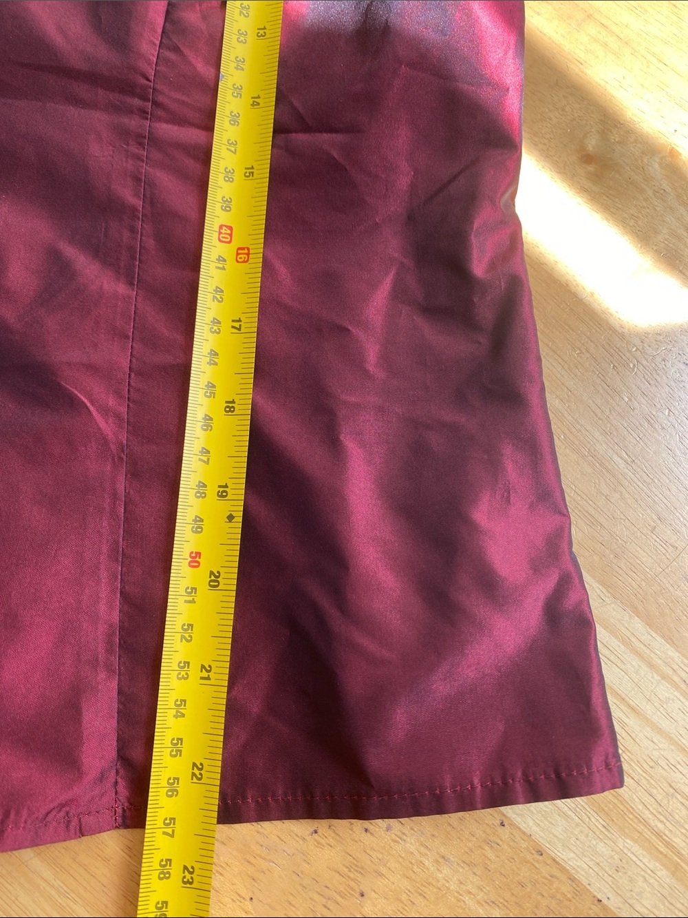 ! Lafayette 148 8 Burgundy Purple Silk Taffeta Wrap Tie Top - Picture 9 of 14